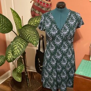 Green & Blue Floral Dress